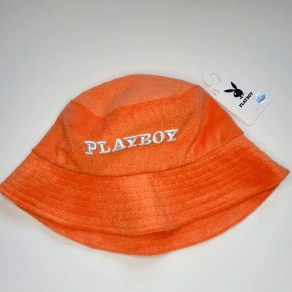 COPY - PLAYBOY Orange Bucket Hat One Size with Purchase